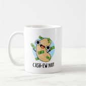 Cash-ew Nut Funny Cashew Nut Pun Koffiemok (Links)