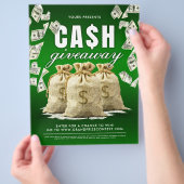 Cash Giveaway Contest Valend Geld Flyer (Hand)