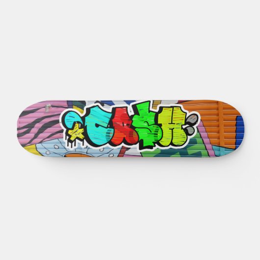 Cash Graffiti Custom Personalized Cool Skateboard (Horizontaal)