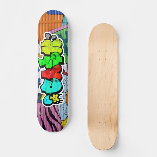 Cash Graffiti Custom Personalized Cool Skateboard (Voorkant)