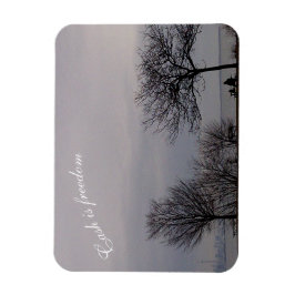 Cash is freedom Flexibele Magneet van RoseWrites