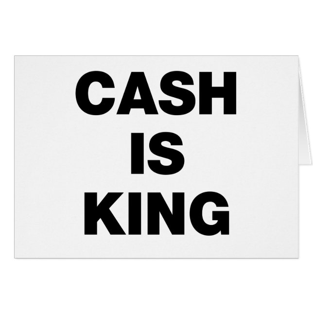 Cash is King (Voorkant Horizontaal)