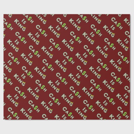 Cash is King Cadeaupapier (Vlak)