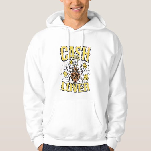 Cash Lover Bug Ondernemer Citaat Hoodie (Voorkant)
