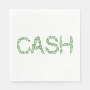 Cash Money Word Groene Financiën Servet