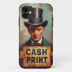  Cash Print Gentleman Mobiel Hoesje