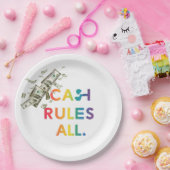 Cash regels alle papieren bordje (Feest)