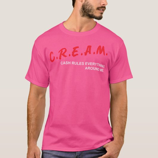 Cash regelt alles om me heen C R A M T-shirt (Voorkant)