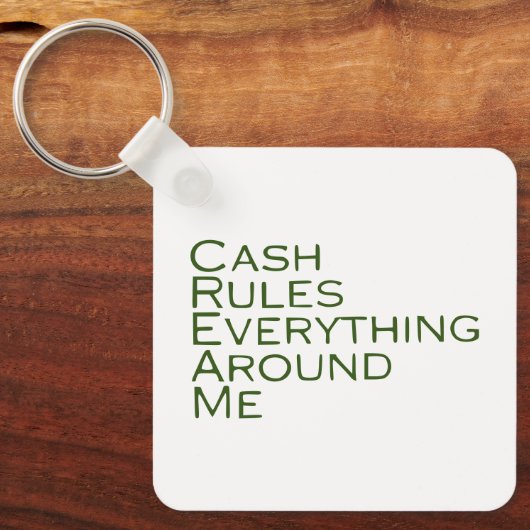 Cash regelt alles om me heen sleutelhanger (Voorkant)