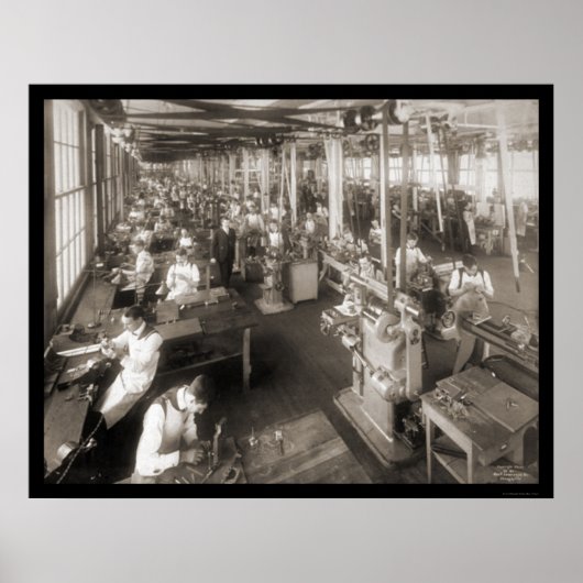 Cash Register Company Foto 1904 Poster (Voorkant)