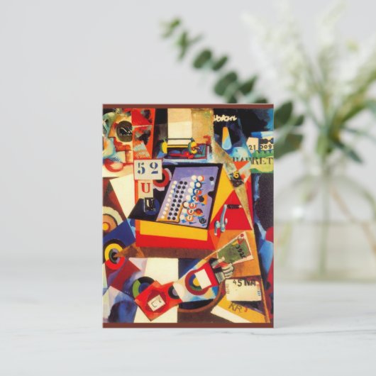 Cash Register door Amadeo de Souza-Cardoso; Briefkaart (Staand voorkant)