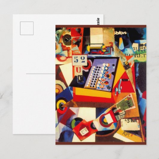 Cash Register door Amadeo de Souza-Cardoso; Briefkaart (Voorkant / Achterkant)