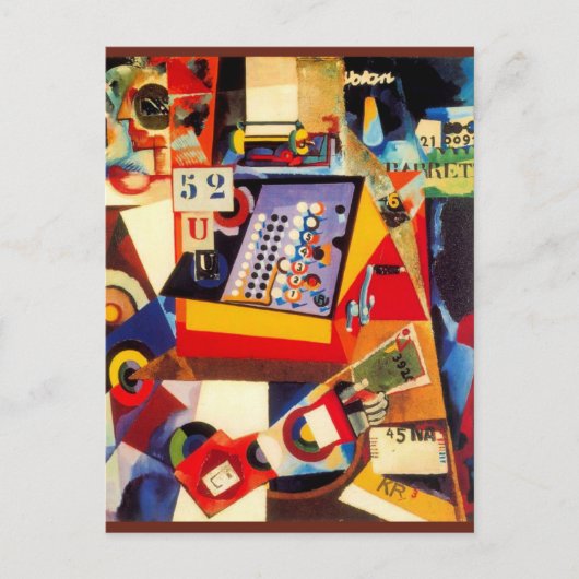 Cash Register door Amadeo de Souza-Cardoso; Briefkaart (Voorkant)