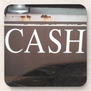 CASH Tow Truck Vintage Car Sign Drankjes Onderzetter