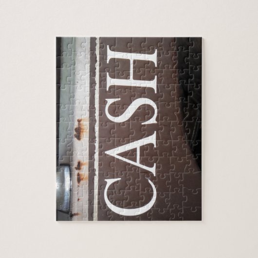 CASH Tow Truck Vintage Car Sign Legpuzzel (Verticaal)