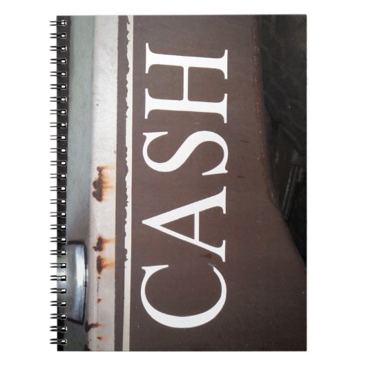 CASH Tow Truck Vintage Car Sign Notitieboek (Voorkant)