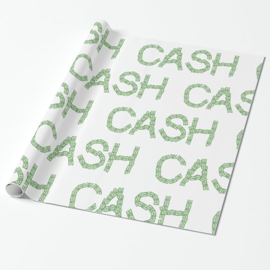 Cash Word Cadeaupapier (Uitgerold)