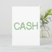 Cash Word Kaart (Staand voorkant)