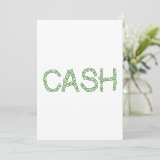 Cash Word Kaart (Staand voorkant)