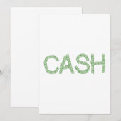 Cash Word Kaart (Voorkant / Achterkant)