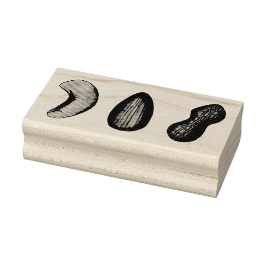 Cashew Almond Peanut Nuts Snack Food Rubberstempel (Stempel)