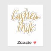 Cashew Milk Opslag Sticker (Vel)