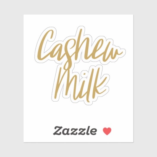 Cashew Milk Opslag Sticker (Vel)