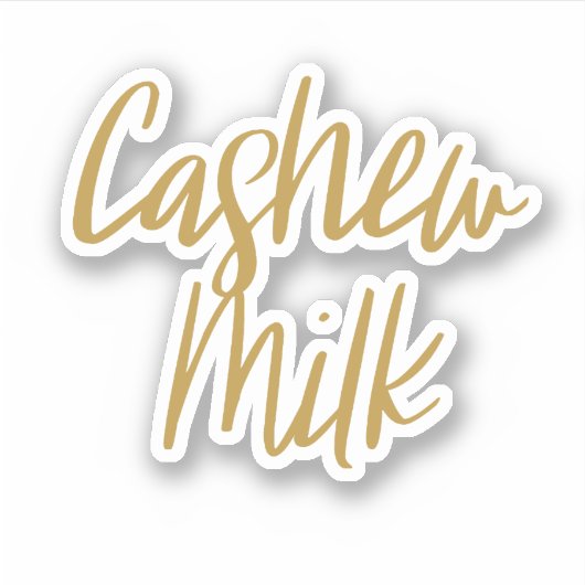 Cashew Milk Opslag Sticker (Voorkant)