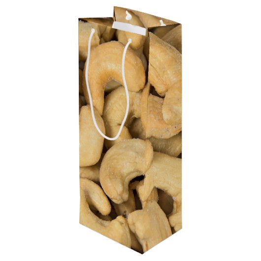 cashewnotenpool wijn cadeautas (Achterkant Gekanteld)