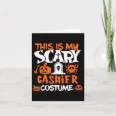 Cashier Halloween Shirt Kostuum Grappige Mannen Vr Kaart (Voorkant)
