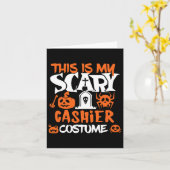 Cashier Halloween Shirt Kostuum Grappige Mannen Vr Kaart (Gele Bloem)
