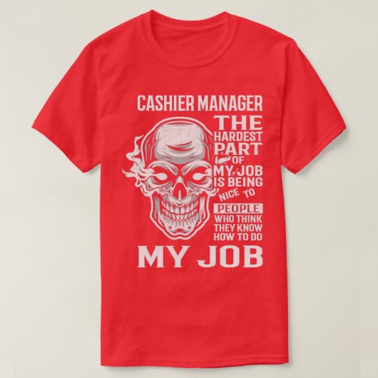 Cashier Manager T-shirt (Design voorkant)