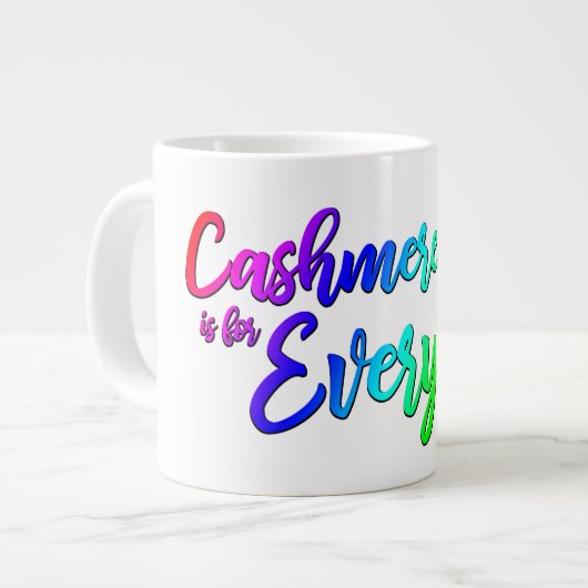 Cashmere is voor iedereen Jumbo Mok (Links)