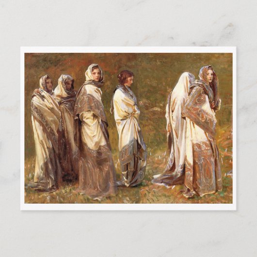 Cashmere, John Sargent 1908 Briefkaart (Voorkant)