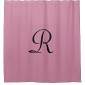 Cashmere Roos Roze Douchegordijn met Monogram (Voorkant)