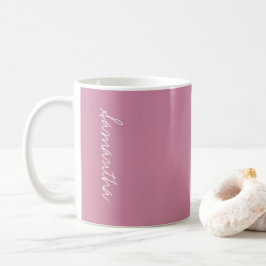 Cashmere Roos Zacht Roze Effen Kleur Gepersonalise Koffiemok