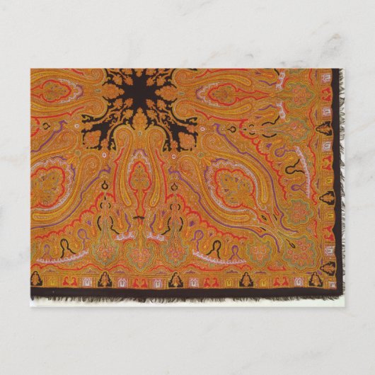 Cashmere scarf, c.1870-80 briefkaart (Voorkant)