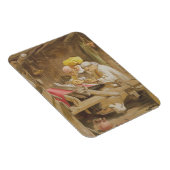 Cashmere Shawls: Weaving, 1863 (chromolitho) Magneet (Rechterzijde)
