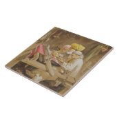 Cashmere Shawls: Weven, 1863 (chromolitho) Tegeltje (Zijkant)