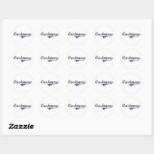Cashmere Washington Classic Design Ronde Sticker (Vel)