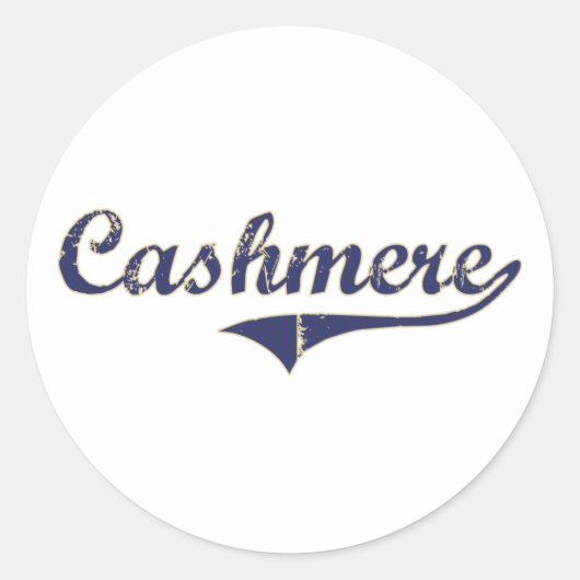 Cashmere Washington Classic Design Ronde Sticker (Voorkant)