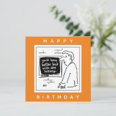 Cashpoint ATM en Klant bij de Cartoon van de Bank Kaart (Staand voorkant)