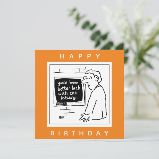 Cashpoint ATM en Klant bij de Cartoon van de Bank Kaart (Staand voorkant)