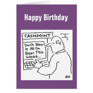 Cashpoint Machine zegt: "Niet op bier blazen"