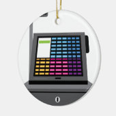 Cashregister aanraakscherm keramisch ornament (Links)