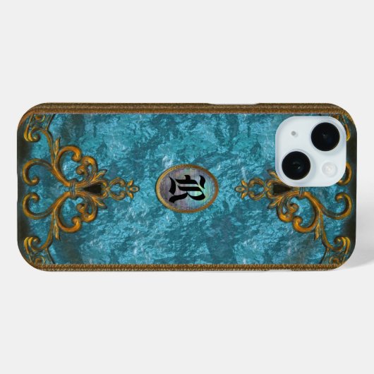 Cashtra Victoriaans Meisje Monogram Case-Mate iPhone Case (Achterkant (horizontaal))