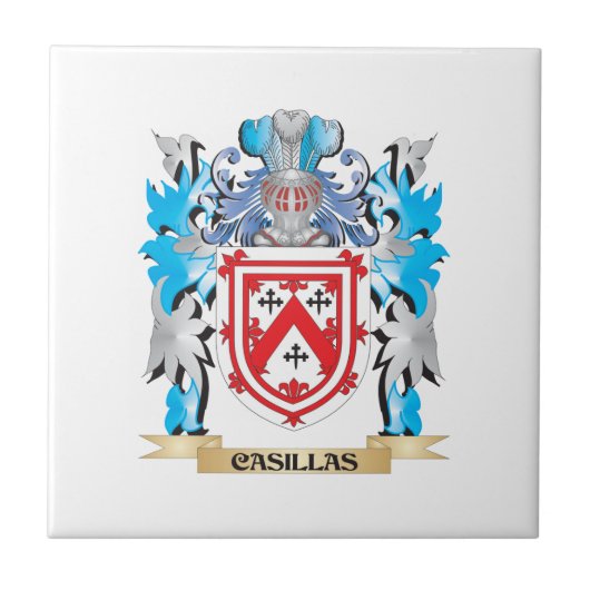 Casillas Coat of Arms - Family Crest Tegeltje (Voorkant)