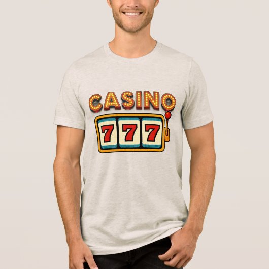 Casino 777 Slecht Machine T-shirt (Voorkant)
