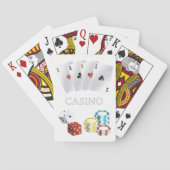Casino Aas Dobbelstenen Pokerfiches Speelkaarten 1 (Achterkant)