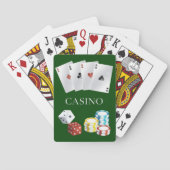 Casino Aas Dobbelstenen Pokerfiches Speelkaarten 5 (Achterkant)